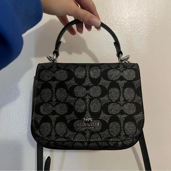Coach Black and Gray Crossbody Bag